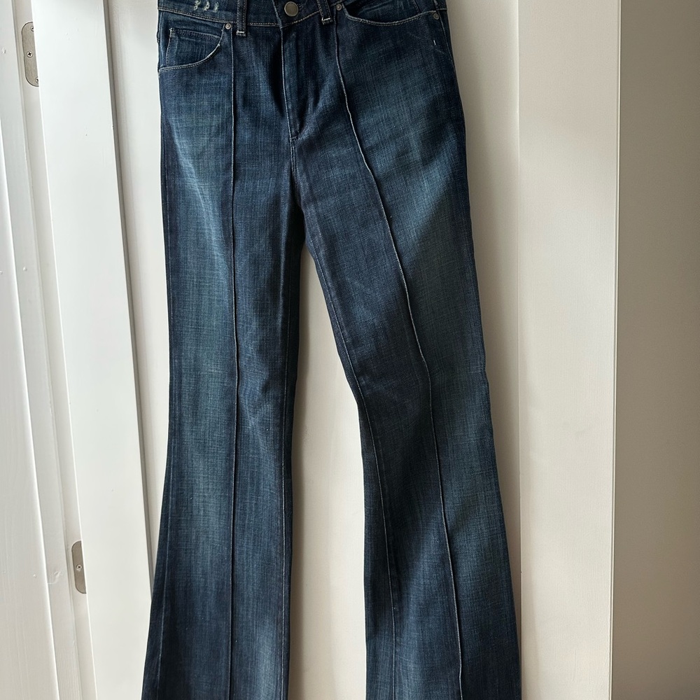 Paula Cahen D’Avers Blue Boot Cut Denim Elegance